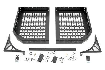 Expand Your Adventure-Ready Storage: When the trail demands more gear, Rough Country's Rear Cargo Rack Kit delivers. Specifically designed for the CFMOTO UFORCE 1000/UFORCE 1000 XL, this heavy-duty upgrade adds critical cargo capacity without compromising your dump bed's full functionality. Built from rugged steel and finished with a durable powder coating, it's ready to take on the toughest conditions you face on or off the job.Built for Strength, Designed for Versatility: Engineered from heavy-duty steel, this cargo rack features a corrosion-resistant powder-coated finish that stands up to the harshest environments. Its IP67 waterproof rating keeps your gear protected from water, mud, and dust, while the unique mesh panel design offers multiple tie-down points giving you flexible and secure cargo hauling options wherever the road takes you.Straightforward Installation: Designed for a smooth setup, this cargo rack installs in approximately 1-2 hours with standard tools. Minor drilling is required, but the 100% bolt-on design ensures a secure, factory-style fit. Best of all, it retains full use of your UFORCE's dump bed so you gain additional storage without giving up functionality.Optional LED Lighting Upgrade: Take visibility to the next level with the available upgrade featuring Rough Country's 2-inch flush mount Cree LED lights. Producing a combined output of 9,600 lumens, these powerful lights help you conquer nighttime tasks or trails with confidence and clarity.Engineered to Last: Whether you're navigating rocky backroads or taking on daily demands, Rough Country's Rear Cargo Rack Kit offers unmatched durability, reliability, and smart design. It's the ultimate utility solution for CFMOTO UFORCE owners who expect more from their machine.
