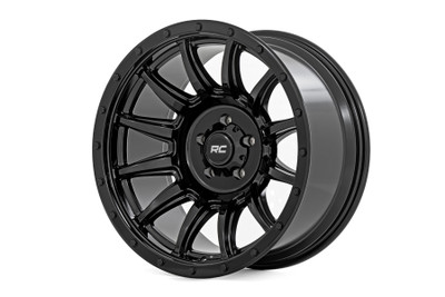 If you've been hitting the trails and feeling like your wheels just aren't cutting it, then itΓÇÖs time to upgrade your wheels.  Designed for hardcore off-roaders and weekend warriors alike, Rough CountryΓÇÖs 90 Series Wheel solves the problem of having to choose between strength, style, and performance. With the 90 Series, you get it all.Distinctive Gloss Black Finish: Stand out on the trails and turn heads at every stoplight with our eye-catching gloss black finish. Not only does it look slick, but itΓÇÖs also built to resist the elements.Single-Piece Aluminum Construction: Engineered with cutting-edge aluminum, the 90 Series boasts an industry-leading strength-to-weight ratio. This translates to a lighter ride for your vehicle and exceptional durability, ensuring you can handle even the most rugged terrain with confidence.Multi-Spoke Design: The sleek multi-spoke design adds a touch of class to your ride and provides superior strength and durability so you can conquer the trails in style without sacrificing performance.Rough Country Black Center Cap: Every wheel includes a Rough Country black center cap, adding a subtle yet bold touch to your setup.Warranty Coverage: Ride with confidence, knowing you're backed by a 1-year finish warranty and a Limited Lifetime Structural Warranty. WeΓÇÖve got your back so you can focus on the adventure ahead.The 90 Series Wheel is more than just a tool for conquering trails. It's a statement of style and a symbol of your off-road prowess. Whether youΓÇÖre navigating rocky terrains or splashing through mud, this wheel is designed to perform and impress. It's time to leave the mundane behind, embrace the thrill of adventure, and transform your ride into an off-road legend.