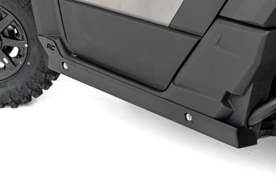 Upgrade your off-road experience with the Rock Slider for the Polaris Xpedition 2-Seater. Crafted from high-strength 11 GA steel, this solid 1-piece design offers unbeatable protection against rocks, debris, and rough terrain. Whether you're tackling rock crawling or trail riding, this rock slider is built to handle the toughest conditions.Easy Bolt-On Installation: No welding required ΓÇô get back on the trails faster with a simple bolt-on installation.Heavy-Duty Construction: Built from solid 11 GA steel for superior strength and durability.Sleek & Functional Design: Enhances the rugged look of your Polaris Xpedition while offering ultimate rocker panel protection.Powder-Coated Finish: Features a corrosion-resistant, durable finish that stands up to harsh weather conditions and rugged use.Precision Fit: Custom-designed for the Polaris Xpedition 2-Seater, ensuring a perfect, secure fit.Built for All-Weather Performance: Engineered to withstand extreme temperatures, mud, water, and rough terrain.Perfect for adventurers looking for reliable, high-performance protection, this rock slider is a must-have upgrade for your Polaris Xpedition. Ready to install and built to last, itΓÇÖs the ultimate solution for off-road enthusiasts who demand both form and function.