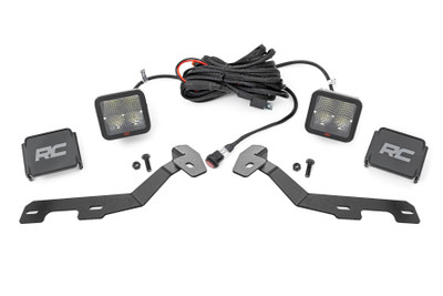Light Up the Night.ΓÇ»Rough Country's Ditch Mounts for your fifth-generation Ram 1500 give you all the performance and durability that Rough Country is known for and provide plenty of light coverage for use on the trail or work site. These LED lights have a powerful punch of light, illuminating both sides of the trail for maximum safety.ΓÇ»Heavy-Duty Build Quality.ΓÇ»Rough Country's Ditch Mounts are compatible with RC Round or Square lights. The ditch mounts come in a choice of spot beams for longer distance illumination or floods for a wider light beam. The IP67 waterproof protection means your lights will stay safe from dust, mud, and rain. Made from 7-gauge steel and powder-coated black, our Ditch Mounts are strong, durable, and ready for whatever you can dish out.ΓÇ»Installation and Warranty.ΓÇ»Designed to be a straightforward bolt-on installation with no drilling, Rough Country's Ditch Mounts can be easily mounted without interfering with your 1500's wipers or hood. You will need to trim a small section of the plastic cowl to install this kit. All necessary hardware and brackets are included, along with detailed instructions. As with all Rough Country products, the Ditch Mounts are covered by our Limited Lifetime Warranty.ΓÇ»