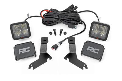 Light the Way!ΓÇ»Get the ultimate in truck lighting and safety with Rough Country's Ditch Mount LED Lights. These high-performance Ditch Mounts LED lights are specifically designed for your first-generation Chevy Silverado to add extra side lighting for increased visibility in the dark. With multi-angle capability, you can move them in the direction you want. Our low-profile design means they will not affect the opening or closing of the hood or block your windshield wipers. So, you can hit the trails in style with superior nighttime illumination.\
Durable Protection. These Chevy Ditch Mount LED lights were designed to withstand the harsh outdoor elements while providing you with clear visibility. Constructed with a 7-gauge material for improved strength and reduced vibration that can occur on bumpy roads, this light boasts a durable black finish powder coating against corrosion. With an IP67 waterproof rating, they are great for any vehicle, whether on or off-road!\
Installation and Warranty. The Rough Country Chevy Ditch Mount LED Light Bars are the perfect combination of performance and style, offering a high-quality lighting solution without taking up valuable space on the front of your vehicle. This kit includes a complete set of mounting brackets and hardware, with vehicle-specific hood hinge brackets to ensure an easy and perfect fit on your Chevy. This product features our Limited Lifetime Warranty, so you can rest assured knowing you're covered.