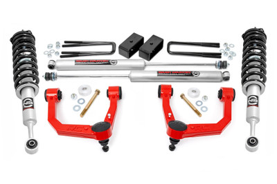 Upgrade your Toyota Tacoma with the ultimate combination of aggressive styling, improved ground clearance, and top-notch components - all at an unbeatable value. Designed specifically for second/third generation Toyota Tacoma models, this kit ensures a hassle-free installation and delivers enhanced performance, both on and off the road.Durable Forged Aluminum Control Arms for Superior Strength: This kit features high-quality forged aluminum upper control arms, engineered for maximum durability and easier alignment adjustments. With heavy-duty rubber bushings, these arms offer long-lasting reliability while preserving factory-like geometry. By maintaining optimum ball joint angles, they reduce stress and wear, extending the lifespan of your suspension.Fully Configurable with All Shock/Strut Options: Choose from our nitrogen-charged N3 shocks for a balanced and smooth ride or upgrade to the premium Vertex reservoir shocks for maximum performance and adjustability. Whether you're after comfort, off-road capability, or high-end damping control, this kit gives you full flexibility to dial in your perfect ride quality.Achieve a Level Stance with Increased Ground Clearance: This 3.5-inch lift kit levels the front and rear of your Tacoma, eliminating factory rake and giving your truck a clean, aggressive stance. The included rear blocks provide additional lift, ensuring ample clearance for larger tires while maintaining a comfortable ride. With this setup, you can fit up to 33-inch tires without compromising drivability.Easy, Bolt-On Installation: Designed for a straightforward installation, this kit features a 100% bolt-on process with only minor cutting required. It can be completed using common tools in a home garage, making it a hassle-free upgrade. Plus, if you ever want to return your truck to stock, this kit allows for a full reversal without any hassle.Built for Long-Lasting Performance: Crafted with premium materials and durable construction, this lift kit is designed to handle whatever the road (or trail) throws at you. Plus, it's backed by Rough Country's Limited Lifetime Replacement Warranty, giving you peace of mind and confidence in your investment.