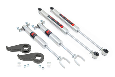Take your second or third-generation GM HD truck to the next level with Rough CountryΓÇÖs 1.5 - 2-inch Leveling Suspension Kit. Designed to eliminate factory rake, this kit gives your truck a leveled, aggressive look while allowing you to run up to 295/55R20 tires, improving both ground clearance and off-road capability. The easy bolt-on installation requires no cutting or modifications, so you can get back on the road and ready for adventure in no time.Durability Built to Last: At the heart of this leveling kit are forged torsion bar adjuster keys that offer superior strength compared to cast alternatives. Engineered for tough conditions, these keys provide long-lasting performance and are ready to withstand whatever you can dish out. Whether you're hitting the trails or cruising around town, the quality of the components ensures your truck is up for the challenge.Customization for Your Ride Quality: Make the ride your own with configurable shock options to fit your driving needs. Choose from nitrogen-charged N3 shocks for everyday durability, V2 monotube shocks for high-performance handling, or M1 monotube shocks for enhanced performance on rugged terrain. With these customizable options, youΓÇÖre in control of your truck's suspension system, making it easier than ever to get the ride quality you want.Get ready to dominate the road and the trails with Rough CountryΓÇÖs premium leveling kit. Built tough and ready for any challenge, this suspension upgrade will give your truck the stance, performance, and customization options youΓÇÖve been looking for. DonΓÇÖt waitΓÇötake your driving experience to the next level today!