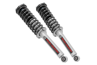 Do you want a great looking lifted truck that still rides like the day you bought it? Take your truck to new heights while preserving ride quality with Rough Country's N3 Performance Lifted Struts. Our Nitrogen charged, loaded struts add ride height to your truck while maintaining a smooth, factory-like ride. Each strut includes a pre-loaded coil for lightning-fast installation without the need for complicated strut disassembly.Rough CountryΓÇÖs Performance N3 Struts feature a massive bore and chrome-hardened piston rod with leak-proof piston seal for exceptional durability during off-road use. Each strut is specifically tuned for its intended application and includes a variable dampening system for outstanding handling and control on all road conditions. These Performance N3 Struts offer improved tire contact with the road for increased stability and performance.These struts are engineered to fit perfectly on each intended application, and feature a pre-installed coil spring for easy installation without the need for strut disassembly. Simply remove your factory strut and replace with this easy, convenient system. Add this upgrade to your lift kit for an increased ride height that mimics the factory responsiveness and handling of the OE strut. Includes a 3-year Limited Warranty.