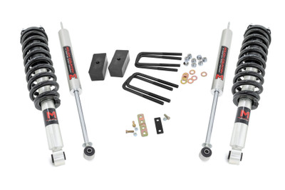 Give your 00-06 Tundra an aggressive look from front to rear with Rough CountryΓÇÖs 2.5in Toyota Suspension Lift Kit! This easy-to-install leveling kit raises the front of your vehicle to be equal height with the rear for a leveled, flush look that gives a better ride height and more aggressive appearance.\
This kit features a set of front, N3 lifted struts allowing you gain additional ride height without sacrificing ride quality or performance Rough Country's new strut allows for clearance between the upper control arm and the strut.\
Get the wheels you want! Rough Country's 2.5in Toyota Suspension Lift Kit comes with everything you need to fit up to a 33x10.5" tire with proper wheel backspacing.\
Best of all, Rough Country's 2.5in Toyota Suspension Lift Kit is backed by our Lifetime Replacement Warranty.\
┬á