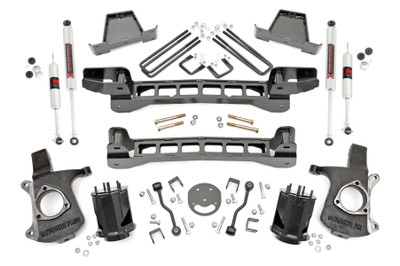 Elevate Your Stance. Maintain Your Ride: Rough Country's 6" Lift for 1999-2006 2WD Chevy Silverado/GMC Sierra 1500 models delivers aggressive lift performance while preserving comfort and drivability. This high-clearance kit offers increased ground clearance for tackling tough terrain and easily accommodates up to 35" tires. With its factory alignment and geometry, the kit maintains OEM ride quality, eliminating the nose-down stance for a more aggressive, balanced posture.Built for Strength. Engineered for Precision: Featuring heavy-duty components, including powder-coated steel crossmembers and fabricated rear Anti-Wrap Blocks, this kit is designed for superior durability. The anti-wrap design minimizes axle wrap for a smoother, more controlled drive, and the fabricated blocks are stronger and longer-lasting than traditional cast blocks. The kit maintains factory travel stops for consistent performance on and off the road.No Compromises. All Performance: This kit's easy bolt-on installation requires no welding or cutting, ensuring a hassle-free upgrade. It's compatible with 2WD models and features the option to choose from nitrogen-charged N3, V2 Monotube, or M1 Monotube shocks, giving you the flexibility to customize your ride for the perfect balance of comfort and performance.Installation Made Simple: Simplified components and clear instructions make installation easy, with minimal cutting or drilling required. Installation can be completed in 8-10 hours with standard tools, whether you're doing it yourself or leaving it to a professional.Peace of Mind Included: Backed by Rough Country's Limited Lifetime Replacement Warranty, this suspension lift kit provides peace of mind against defects in materials and workmanship, ensuring long-lasting performance and durability.