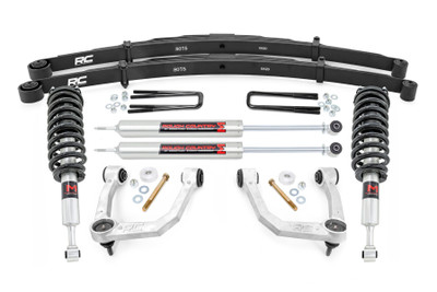 Upgrade with Easy Installation: Rough Country's 3.5-inch Bolt-On Kit offers easy installation and aggressive good looks at an incredible value. Take your truck to new heights with this excellent option for the second/thrid generation Toyota Tacoma. This kit features a set of high-quality, lightweight, forged aluminum Upper Control Arms designed to make alignment adjustments easier with durable rubber bushings. These arms promote a factory-like geometry by keeping the ball joint at optimum angles after lifting, allowing for an improved range of motion with less stress, wear, and tear.Boost Off-Road Performance and Customize Your Ride: This 3.5-inch lift kit raises your vehicle's clearance, giving you better off-road capability and smoother performance over obstacles. For a truly personalized experience, this all-inclusive kit is fully configurable with a variety of shock and strut options. Choose from Rough Country's nitrogen-charged N3's or the premium Vertex reservoir for the perfect ride quality tailored to your needs. Plus, Rough Country's rear springs minimize axle wrap, enhancing vehicle stability and durability while maintaining superior comfort and handling, preserving your vehicle's original ride feel.Customize Your Ride: This all-inclusive kit is fully configurable with all shock/strut options, allowing you to choose from Rough Country's nitrogen-charged N3's or the premium Vertex reservoir for the perfect ride quality tailored to your needs. Additionally, Rough Country's rear springs minimize axle wrap, enhancing overall vehicle stability and durability for a more controlled ride. It's the perfect replacement for worn-out factory springs while preserving superior comfort and handling, maintaining your vehicle's original ride feel.Achieve the Perfect Stance: Once installed, this kit gives your truck a balanced, aggressive stance, leveling the front with the rear for a more commanding look. Installation is quick and hassle-free with no cutting or welding required, allowing you to get back on the road faster. Compared to other kits on the market, installation is straightforward and can be completed with common tools in a home garage. Best of all, this kit features Rough Country's Limited Lifetime Replacement Warranty, providing long-lasting durability.