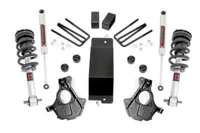 Strike the Perfect Balance: Not too tall, not too small-Rough Country's 3.5" Lifted Knuckle Kit delivers the ideal blend of aggressive looks, enhanced ground clearance, and everyday drivability. Whether you're hitting the trails or cruising the highway, this all-inclusive lift kit gives your vehicle a bold stance and the performance to match.Advanced Suspension Engineering: This kit features precision-engineered lifted knuckles that retain your factory suspension components for dependable, hassle-free installation. Unlike standard kits that can expose your CV axle boots to stress and wear, Rough Country's knuckle design repositions the CV axle for improved clearance from the lower control arm-dramatically reducing boot fatigue and protecting your drivetrain.Factory Rake Eliminated: Achieve a commanding, level profile with a front-to-rear stance that eliminates the factory rake. This not only enhances aesthetics but also improves your vehicle's balance for confident handling on and off the road.Built to Go the Distance: Fabricated rear lift blocks outlast cast alternatives with superior strength and corrosion resistance. Whether you're tackling rocky trails or hauling gear, these rugged components are made to endure.Tailored Ride Performance: This kit includes Rough Country's premium N3 shocks-10-stage variable valving, nitrogen-charged for the perfect fusion of off-road performance and on-road comfort. Want more? It's fully configurable with Rough Country's full lineup of shocks and struts, including the high-performance Vertex reservoir upgrade.Peace of Mind Included: Rough Country backs this kit with a Limited Lifetime Replacement Guarantee, ensuring your suspension is ready for whatever comes next.