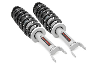 Improved Stance, Balance, and Handling: If you want to enhance your vehicle's on-road performance and off-road capabilities, Rough Country's N3 Performance Lifted Struts are the perfect solution. These struts help stabilize your vehicle's movements, improving control when turning, braking, accelerating, or navigating uneven terrain. By increasing ride height while maintaining a factory-like ride, they deliver a smooth and consistent driving experience. Designed for rugged off-road performance, N3 struts feature precision valving and adaptive damping technology for superior stability and responsiveness.Quality Construction: Rough Country's N3 Performance Struts are built for reliable performance, enhanced comfort, and long-term durability. They feature a massive 1 3/8-inch bore, a hardened chromed piston rod for exceptional corrosion resistance, and a leak-proof piston seal for long-lasting performance. The nitrogen gas-charged design enhances ride quality, improves handling, and prevents shock oil aeration. A premium silver powder coat finish adds a sleek, corrosion-resistant touch for lasting protection and style.Installation and Warranty: This bolt-on installation is quick and straightforward, requiring only basic tools and a few hours to complete. The pre-loaded coil spring allows for hassle-free setup, eliminating the need for strut disassembly. Simply remove your factory strut and replace it with this convenient system. Backed by a durable 3-year limited warranty, Rough Country's N3 Struts provide peace of mind and confidence in your suspension upgrade.