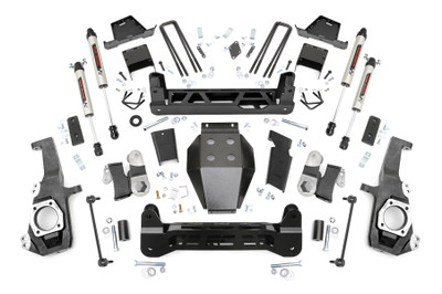 Transform Your HD With Confidence: Upgrade your fourth or fifth-generation Chevy/GMC 2500HD/3500HD with Rough Country's 7-Inch Non-Torsion Drop Suspension Lift Kit. This high-clearance system adds serious attitude and off-road capability to your truck, delivering the height you need to run 37-inch tires, all while maintaining a clean, integrated factory look underneath thanks to its non-torsion drop design.Engineered for a Sleek, Factory-Fit Appearance: Unlike traditional kits that leave torsion bars hanging low and exposed, Rough Country's innovative non-torsion drop design keeps everything tucked up and streamlined. You'll enjoy unmatched ground clearance and a sharp, OEM-style appearance that complements the aggressive stance of your HD truck.Built for Strength and Precision: The kit includes rugged, laser-cut front and rear crossmembers crafted from durable steel for a precise, bolt-on fit. The signature "RC" logo adds a bold touch up front, while the heavy-duty differential skid plate offers extra protection during off-road adventures. Lifted knuckles, rear anti-wrap blocks, and a range of premium shock options, like Rough Country's nitrogen-charged N3s or the high-performance Vertex reservoir, ensure you get the ride feel and handling you demand.Ride Quality You Can Rely On: This lift system retains factory ride comfort and control, keeps axle geometry true to spec, and preserves OEM track width. No drivetrain modifications or differential drilling required, just a clean install and predictable performance, mile after mile.Backed by Rough Country's Limited Lifetime Replacement Guarantee: Drive with peace of mind knowing your lift kit is covered for the long haul.
