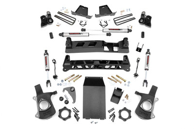 Elevate Your Stance. Maintain Your Ride: Rough Country's 6" NTD Suspension Lift Kit for 1999-2006 Chevy/GMC 1500 pickups delivers aggressive lift performance without compromising comfort or drivability. This high-clearance kit offers unmatched ground clearance for tackling tough terrain and clears 35" tires with ease. Thanks to its factory torsion bar placement, the kit maintains OEM alignment and geometry preserving your truck's factory ride and handling feel while eliminating the nose-down stance.Built for Strength. Engineered for Precision: Designed with innovation in mind, this kit includes heavy-duty steel knuckles, precision-engineered differential brackets, and OEM axle geometry retention to minimize wear on critical components. The upgraded fabricated lift blocks are stronger than cast blocks and feature an anti-axle wrap design, improving rear stability under load or acceleration. Plus, factory travel stops are reused, ensuring consistent suspension performance on and off the road.No Compromises. All Performance: The kit's non-torsion bar drop brackets keep the torsion bars tucked high and protected, while the Autotrac-compatible design ensures seamless fitment for 4WD models with electronic transfer cases. It's a 100% bolt-on system no cutting, no drivetrain changes, no exhaust relocation required for a clean install with long-term reliability. Choose your ride quality with configurable shock options, including our nitrogen-charged N3, V2 Monotube, or M1 Monotube shocks for tailored performance.Installation Made Simple: With simplified installation and redesigned components, this kit cuts down the install time and complexity. Basic cutting and drilling are minimal, and installation can be completed in 8-10 hours with standard tools. Whether in your garage or by a professional, getting your truck lifted has never been easier.Peace of Mind Included: Rough Country backs this lift kit with our Limited Lifetime Replacement Warranty, protecting against defects in materials and workmanship. Trust in our rugged engineering and enjoy the road ahead with confidence.