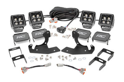 Bring the state-of-the-art power and efficiency of LED lighting to your Chevy 2500HD/3500HD factory fog lights with Rough Country's new Dual 2-inch Fog Light LED Kit. This clever LED & mount combo allows you to swap out the factory fog lights with a double set of Rough Country's 2-inch LED Cubes, offering increased illumination and killer, good looks that blend right in with the 2011-2014 design.The easy-to-install mounts feature a 100% bolt-on install process and can be performed with common tools in no time flat. Each kit includes a set of wiring adapters that quickly connect to your existing fog light wiring harness for instant installation!Each kit also features a flat-wound, braided, IP68 waterproof wiring harness with a toggle switch and in-line fuse. For peace of mind, each LED also includes Rough CountryΓÇÖs 3-year Warranty and each mount includes a Lifetime Replacement Warranty.