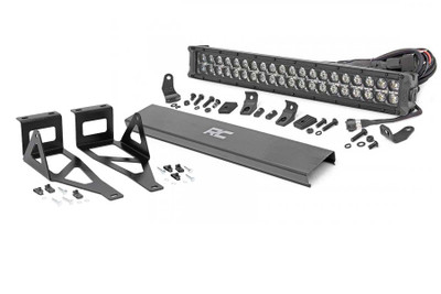 Bring the power of off-road illumination to your 05-07 F-250/F-350 with Rough Country's 20-inch Bumper Light Bar Mount. This easy-to-install mounting system gives your 20-inch LED Light bar a clean, flush look that fits in so well it might be mistaken for factory equipment.This innovative light bar and mount combo can be installed easily with common tools in a home garage. With a 100% bolt-on installation procedure, this mount installs directly through the opening on the bumper for a quick and easy upgrade that'll have you lighting up the trails in no time. Includes Rough Country's Lifetime Replacement Guarantee!