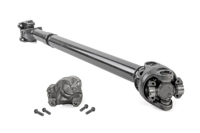 Get the most out of your Jeep with Rough Country's Front CV Driveshaft! On any JL or JT lifted 3.5in or more the factory driveshaft will incur damage if the suspension is flexed to full droop. Rough Country's upgraded Jeep Wrangler JL Rubicon and Gladiator JT┬áFront CV Driveshaft corrects this issue and promotes the proper geometry in all on and off-road scenarios!