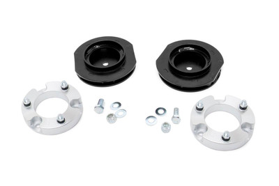 Transform your 4-Runner with Rough CountryΓÇÖs 2-inch Lift for 03-09 Toyota 4-Runners. This easy-to-install kit gives you increased ground clearance and killer good looks while maintaining the superb ride quality.\
This kit includes a set of lifted coil spring spacers and strut extensions to provide enough ride height to run larger wheels and tires. With a 100% bolt-on installation process, this kit is easy to install in a home garage with common tools. Includes Rough CountryΓÇÖs Lifetime Replacement Warranty.