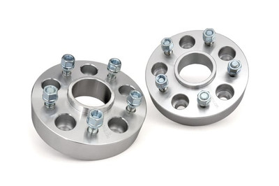 Give your vehicle a wider track width and increased stability with Rough Country's Aluminum Wheel Spacers. These ultra-durable spacers are constructed from 6061 aluminum for a long lifespan of heavy-duty performance. Rough CountryΓÇÖs 1.5-Inch Wheel Spacers are designed for Jeep's using a 5x5┬ábolt pattern.