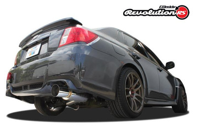 Greddy 11-14 Subaru WRX/STI (Sedan) 76mm Single Side Cat-Back Revolution RS Exhaust - 10168101 Photo - Primary