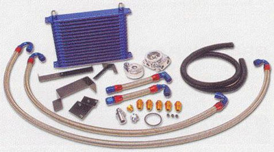 GReddy 89-94 Nissan Skyline GT-R (BNR32) 10 Row Oil Cooler Kit w/ Oil Filter Relocation - 12024412 Photo - Primary