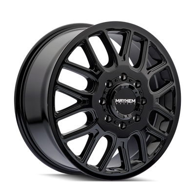 Mayhem 8107D Cogent Dually 20x8.25 / 8x200 BP / 115mm Offset / 142mm Hub Gloss Black Wheel - 8107D-2877BF115 Photo - Primary