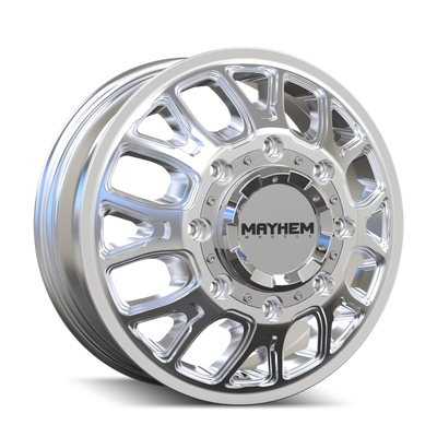 Mayhem 8107D Cogent Dually 17x6.5 / 8x200 BP / 125mm Offset / 142mm Hub Polished Wheel - 8107D-7677FP Photo - Primary