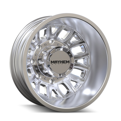 Mayhem 8107D Cogent Dually 17x6.5 / 8x200 BP / -142mm Offset / 142mm Hub Polished Wheel - 8107D-7677RP Photo - Primary