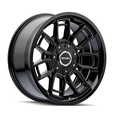 Mayhem 8118 Ordinance 20x9 / 5x127/139.7 BP / 87.1mm Hub Gloss Black Wheel - 8118-2952B Photo - Primary