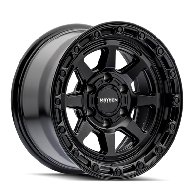 Mayhem 8306 Ridgeline 17x8.5 / 6x139.7 BP / 6mm Offset / 106.1mm Hub Satin Black Wheel - 8306-7883MB6 Photo - Primary