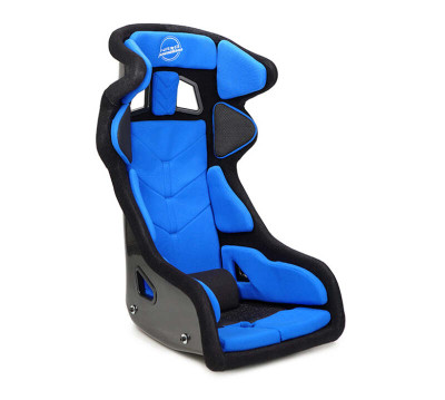 NRG FIA Competition Seat w/ Head Containment & Comp Fabric Velcro Paddings Snug Thick Cushion - Blue - FRP-RS700M-BL2 Photo - Primary