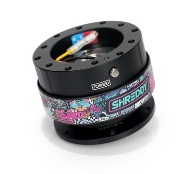NRG Quick Release Gen 2.0 - Black Body/Black ring with Shreddy Collab Version 3 - SRK-200BK-SDY3 Photo - Primary