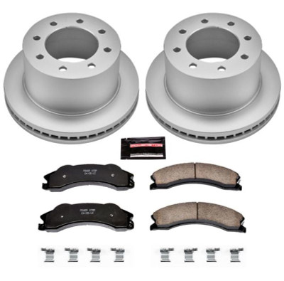 Power Stop 11-19 GMC Sierra 3500 HD Rear Z17 Coated Brake Kit - CRK5562 Photo - Primary