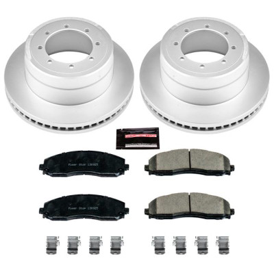 Power Stop 13-16 Ford F-450 Super Duty Rear Z17 Coated Brake Kit - CRK6406 Photo - Primary