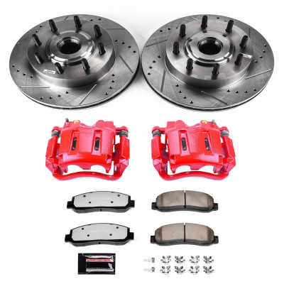 Power Stop 05-07 Ford F-250 Super Duty Front Z36 Truck & Tow Kit w/Cals - KC1796-36 Photo - Primary