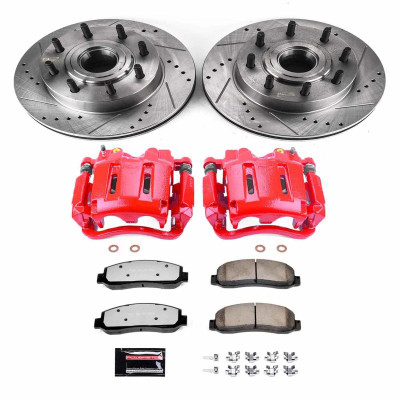 Power Stop 07-08 Ford F-250 Super Duty Front Z36 Truck & Tow Kit w/Cals - KC5585-36 Photo - Primary