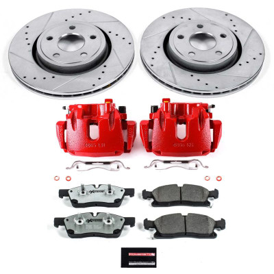 Power Stop 11-12 Jeep Gr& Cherokee Front Z26 Street Kit w/Cals - KC5954-26 Photo - Primary