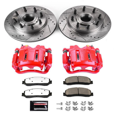 Power Stop 12-13 Ford F-250 Super Duty Front Z36 Truck & Tow Kit w/Cals - KC6550-36 Photo - Primary