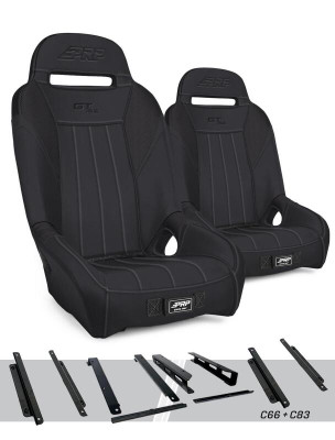 PRP GT/S.E. Suspension Seats Kit for Honda Talon (Pair) - Black - A5701-PORXP-C66-201 Photo - Primary