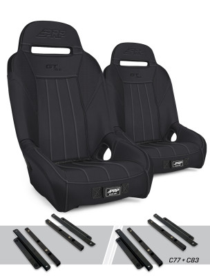 PRP Polaris General GT/S.E. Suspension Seats Kit (Pair) - Black - A5701-PORXP-C83-201 Photo - Primary