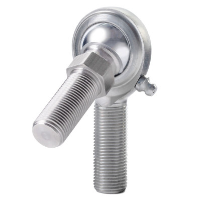 QA1 C Series 2-Pc Rod End - Male/Right Hand - .375in Bore x 1/2-20 w/Stud & Zerk - Carbon Steel - CMR6-8SZ Photo - Primary