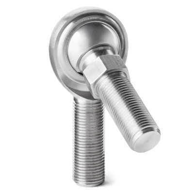 QA1 G Series 2-Pc Rod End - Male/Right Hand - .375in Bore x 3/8-24 w/Stud - Stainless Steel w/PTFE - GMR6TS Photo - Primary