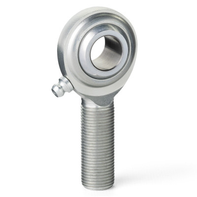 QA1 C Series 2-Pc Rod End - Male/Left Hand - 14mm Bore x M14x2.0 w/Zerk - Carbon Steel - MCML14Z Photo - Primary
