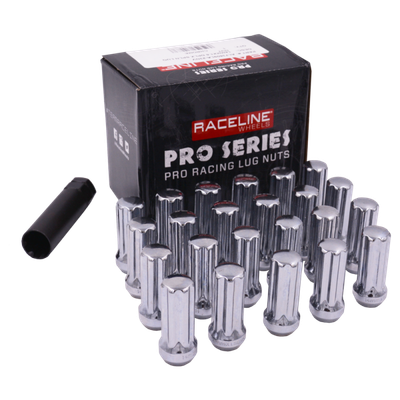 Raceline Jeep 14x1.50mm XL Spline Chrome Lug Nuts (Set of 23) - L73809LA-23NV-JEEP Photo - Primary