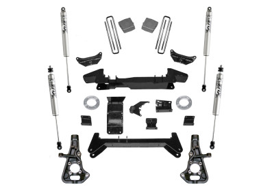 Superlift 01-10 Chevy Silv 2500HD/3500 4WD Knuckle Kit 6in Lift Kit w/ Fox 2.0 Shocks - K860F Photo - Primary