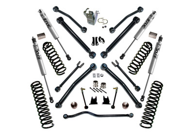 Superlift 07-18 Jeep Wrangler JK 2 Door 4in Lift Kit w/ Reflex Control Arms & Fox Shocks - K996F Photo - Primary