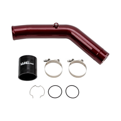 Wehrli 23-24 Ford 6.7L HO Power Stroke 3in Hot Side Intercooler Pipe - WCFab Red - WCF100308-RED Photo - Primary