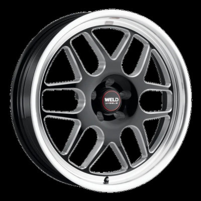Weld Solana Drag 15x10 / 6x139.7 BP / ET38 / 6.99in BS / 106.1 Dia - Gloss Black Milled Wheel - S160B0084P38 Photo - Primary