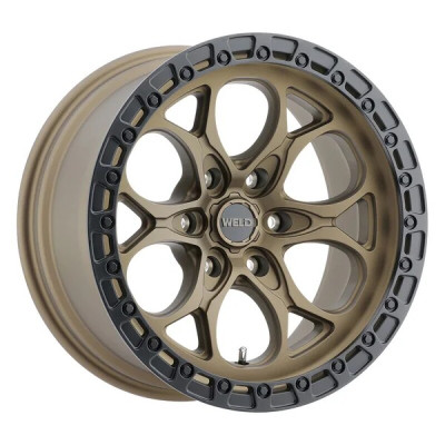 Weld W106 Ledge 6 17x9 / 6x139.7 BP / -12 Offset / 4.5 BS / 106.1 Bore Satin Bronze/Satin Black Ring - W10679084450 Photo - Primary