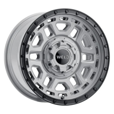 Weld Off-Road Crux 17x9in / 6x135 BP / ET 0 / 106.1mm Bore - Gloss Armor Gray / Satin Black Wheel - W16979098501 Photo - Primary