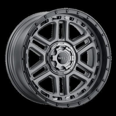 Weld Off-Road Crux 20x10in / 5x127 BP / ET -18 / 87.1mm Bore - Satin Gunmetal / Satin Black Wheel - W22100057475 Photo - Primary