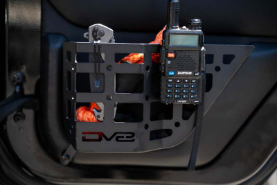 DV8 Offroad 11-18 Jeep Wrangler JK 4 Door Only Rear Door Pocket Molle Panels - Black - MPJK-06 Photo - Primary