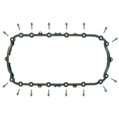 Fel-Pro Ford Ranger OS 30717 R Engine Oil Pan Gasket Set PermaDryPlus rigid carrier - OS30717R Photo - Primary